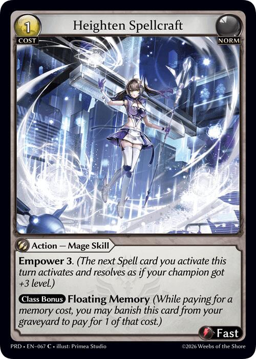 Heighten Spellcraft (Interference Curio Foil) (67) [.asphodel/paradise]