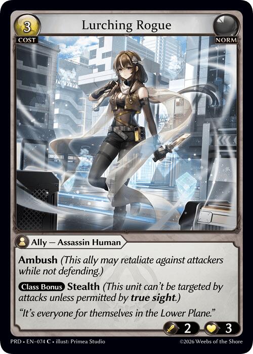Lurching Rogue (Interference Curio Foil) (74) [.asphodel/paradise]