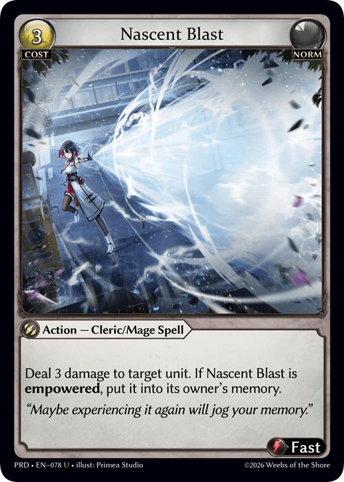 Nascent Blast (Interference Curio Foil) (78) [.asphodel/paradise]
