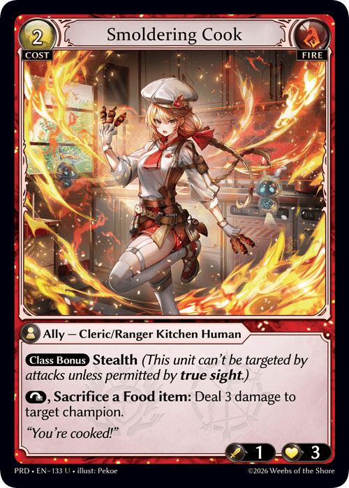 Smoldering Cook (Interference Curio Foil) (133) [.asphodel/paradise]