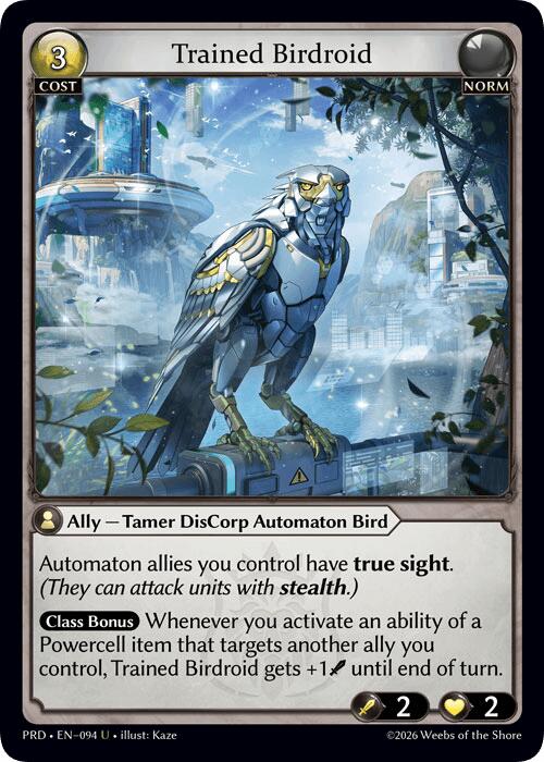 Trained Birdroid (Interference Curio Foil) (94) [.asphodel/paradise]