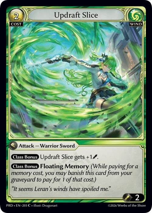 Updraft Slice (Interference Curio Foil) (203) [.asphodel/paradise]
