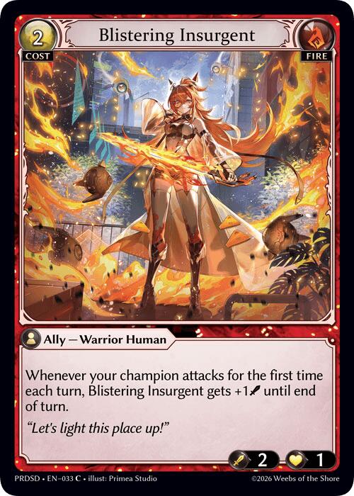 Blistering Insurgent (33) [.asphodel/paradise Starter Decks]