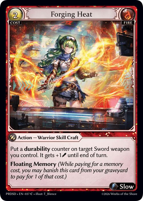 Forging Heat (37) [.asphodel/paradise Starter Decks]