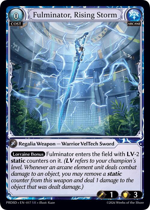 Fulminator, Rising Storm (17) [.asphodel/paradise Starter Decks]