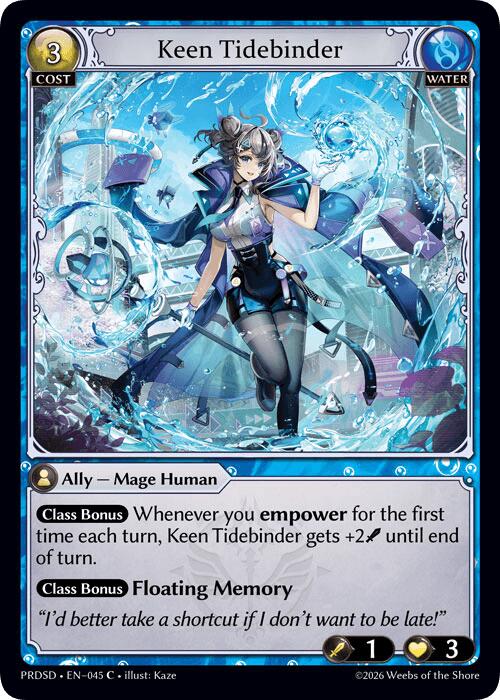 Keen Tidebinder (45) [.asphodel/paradise Starter Decks]