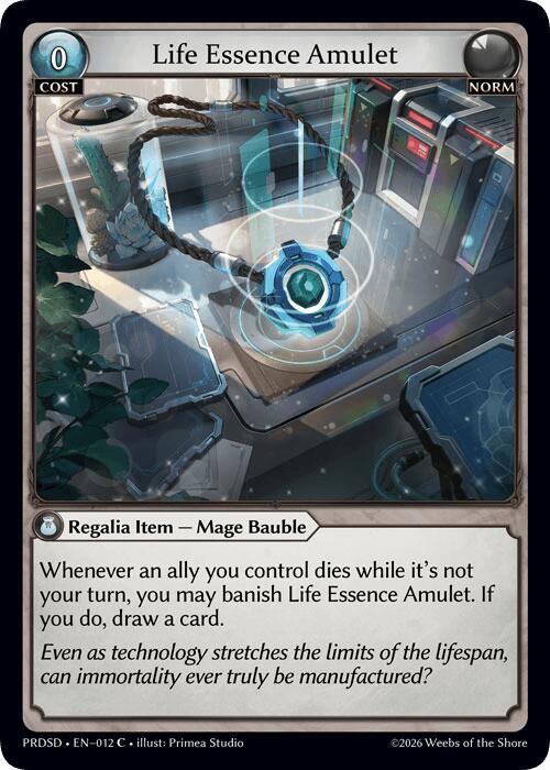 Life Essence Amulet (12) [.asphodel/paradise Starter Decks]