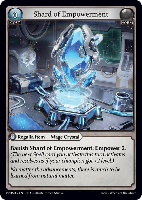 Shard of Empowerment (15) [.asphodel/paradise Starter Decks]