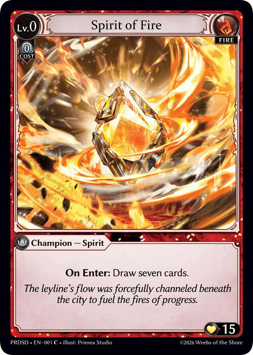 Spirit of Fire (1) [.asphodel/paradise Starter Decks]