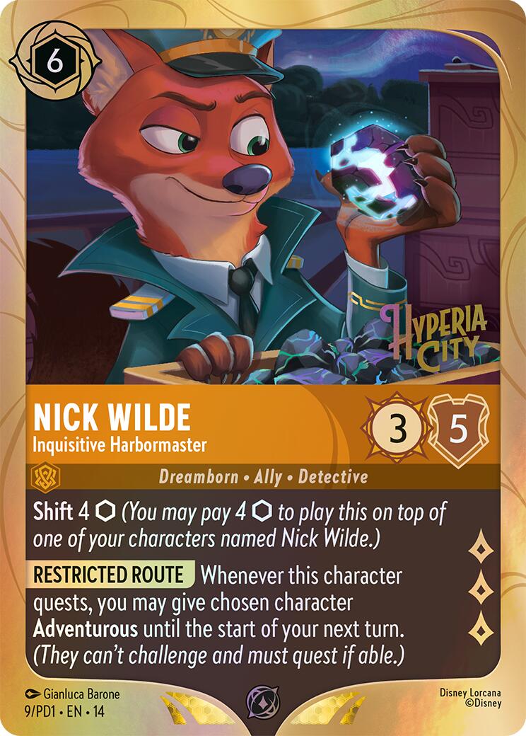 Nick Wilde - Inquisitive Harbormaster (9) [Promo Cards]