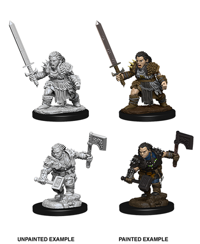RPG Miniatures - Deep Cuts Pathfinder Battles Dwarf (Unpainted)