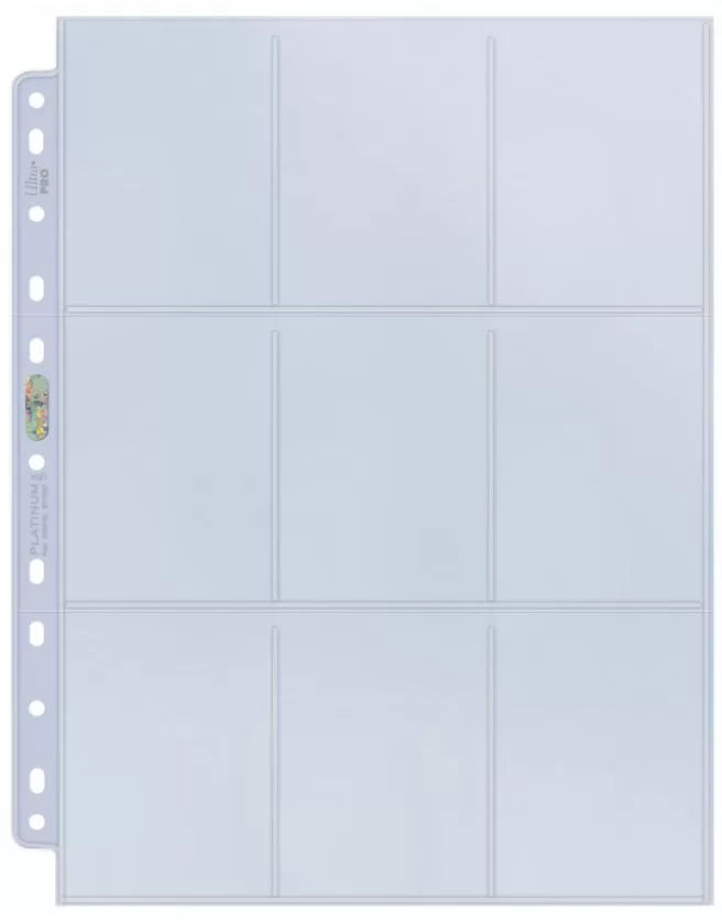 Ultra Pro 9-Pocket Silver Series (11 hole) - Box of 100