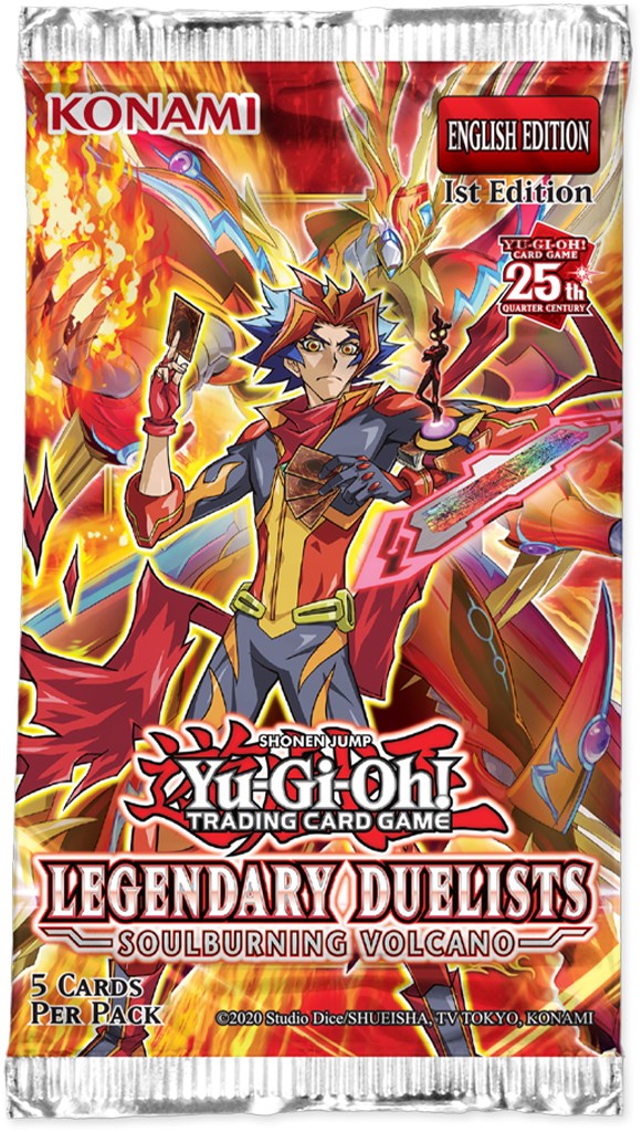 YGO Booster Pack - Legendary Duelists: Soulburning Volcano (1st Edition)