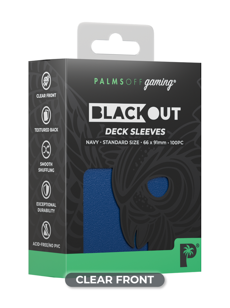 Palms Off - Black Out Deck Sleeves (Standard size)