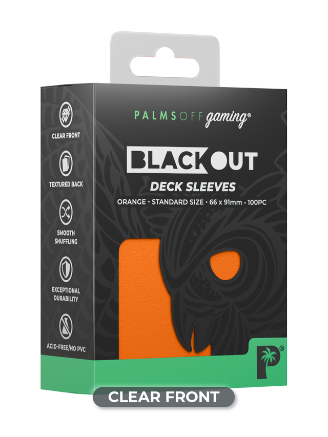 Palms Off - Black Out Deck Sleeves (Standard size)