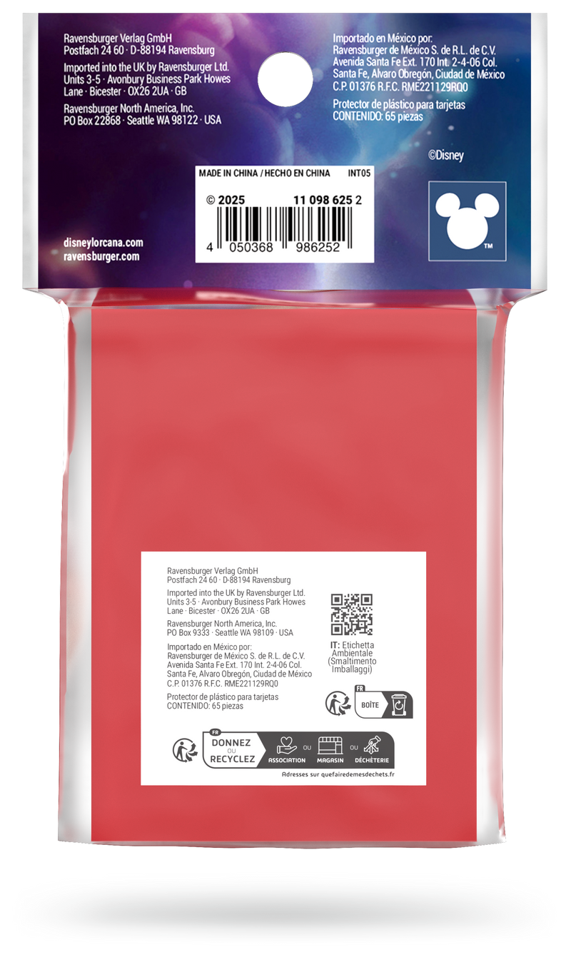 Disney Lorcana TCG Sleeves Fabled