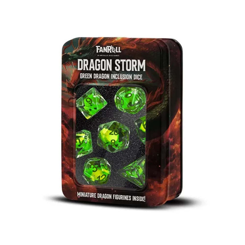MDG Dragon Storm Inclusion Resin Dice Set