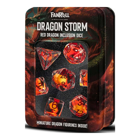 MDG Dragon Storm Inclusion Resin Dice Set