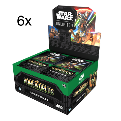 **PRE-ORDER** Star Wars Unlimited Booster Case (6x Booster Boxes) - Homeworlds