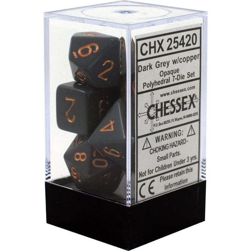 Chessex 7-Dice Set - Opaque