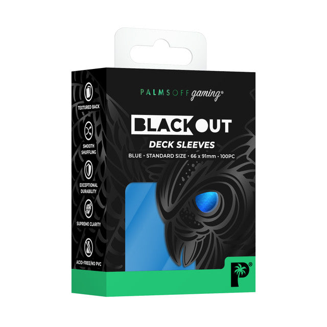 Palms Off - Black Out Deck Sleeves (Standard size)