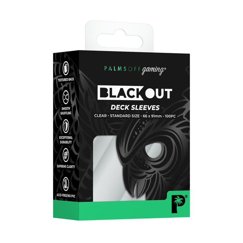 Palms Off - Black Out Deck Sleeves (Standard size)