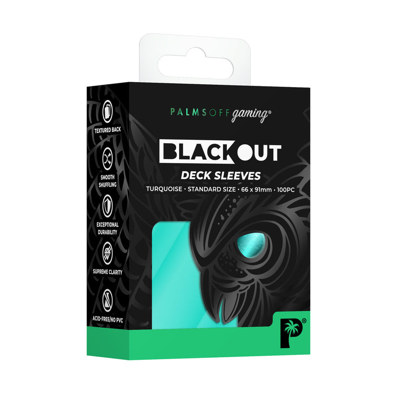 Palms Off - Black Out Deck Sleeves (Standard size)