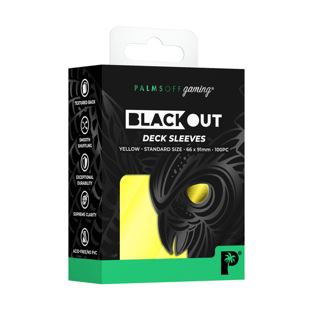 Palms Off - Black Out Deck Sleeves (Standard size)