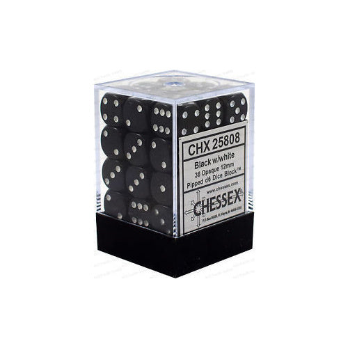 Chessex D6 Dice Set - Opaque 12mm (36 Dice)