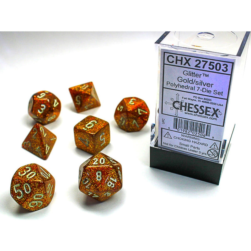 Chessex 7-Dice Set - Glitter