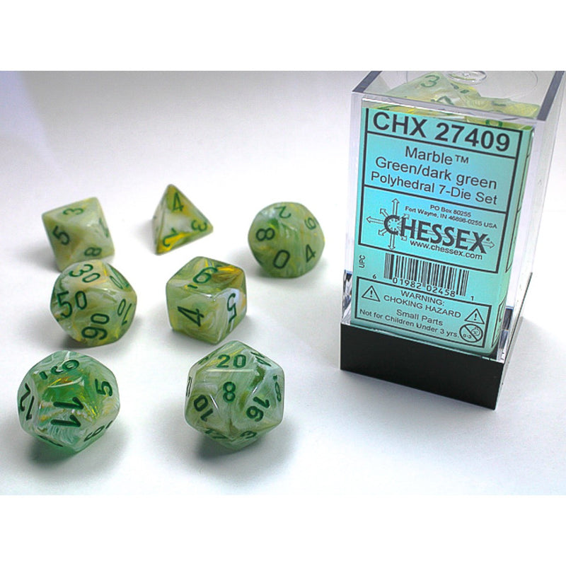 Chessex 7-Dice Set - Marble