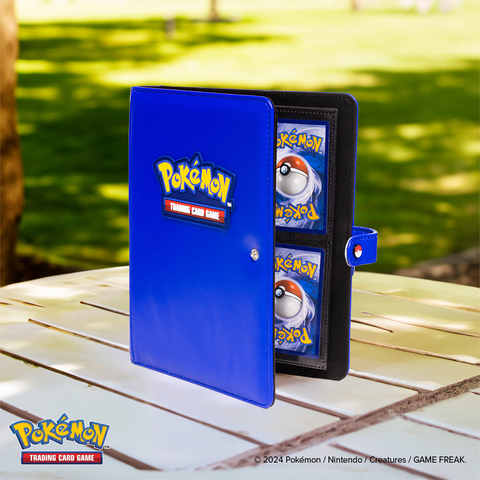 Pokemon Accessory - Premium 4-Pocket Snap Binder (Blue)
