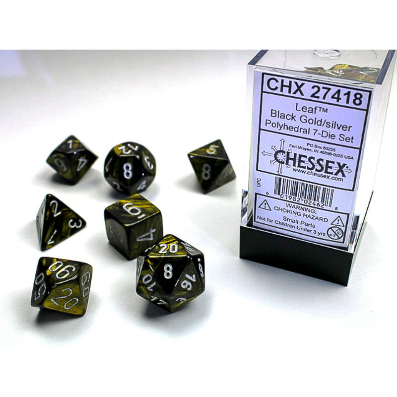 Chessex 7-Dice Set - Leaf