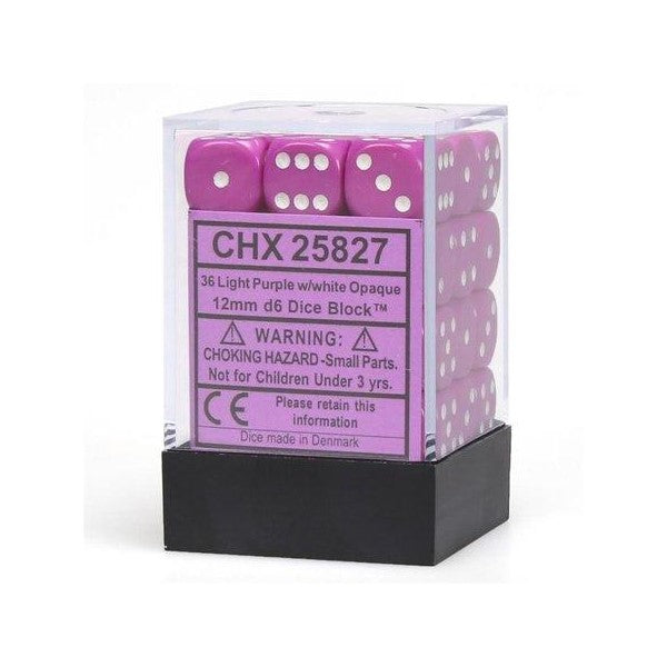 Chessex D6 Dice Set - Opaque 12mm (36 Dice)