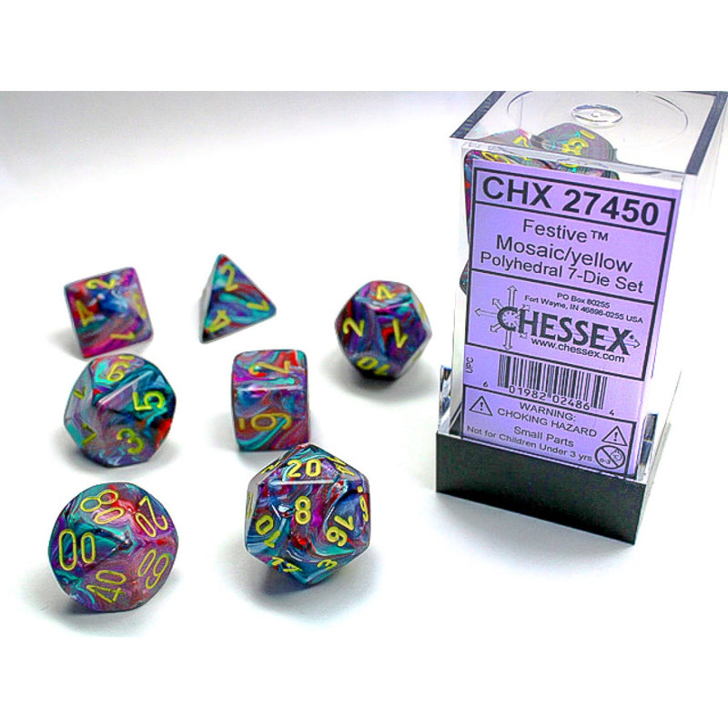 Chessex 7-Dice Set - Festive