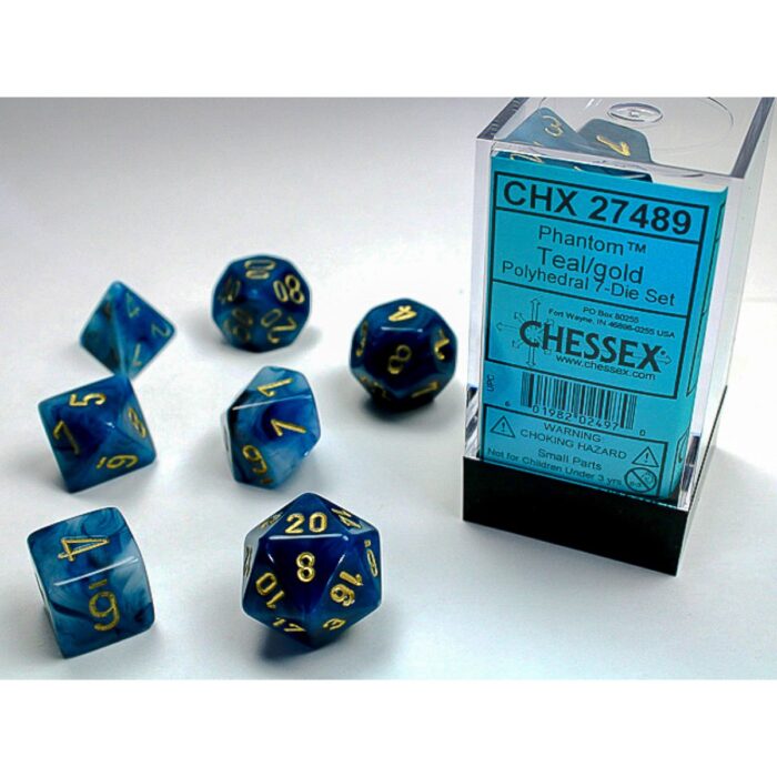 Chessex 7-Dice Set - Phantom