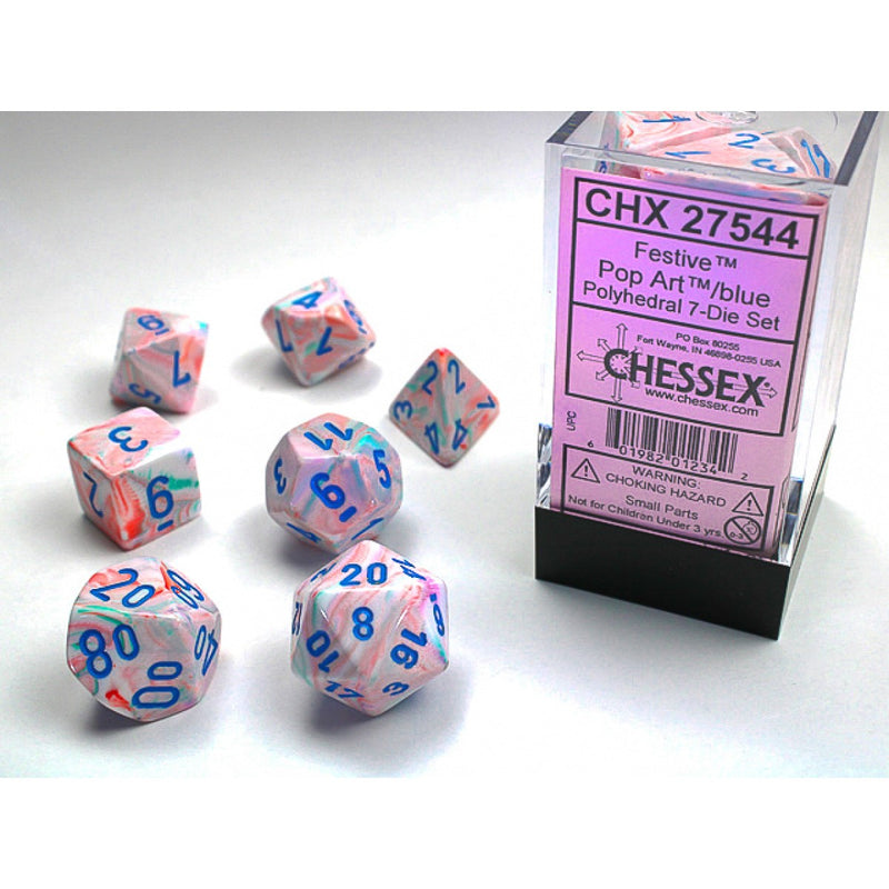 Chessex 7-Dice Set - Festive