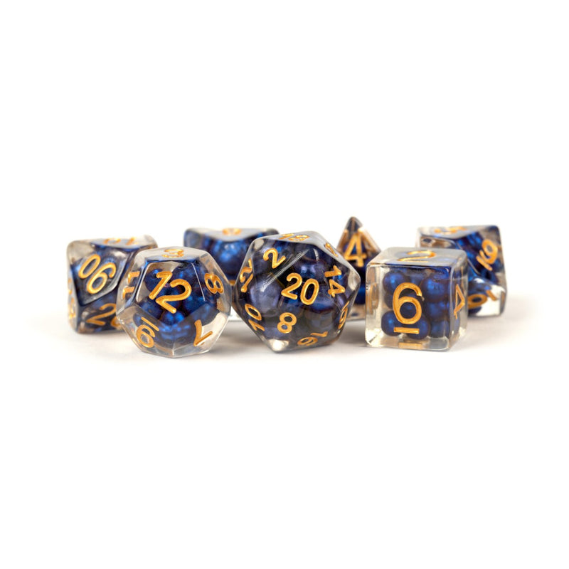 MDG Resin Poly Dice Set (Pearl)