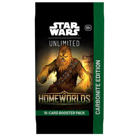 **PRE-ORDER** Star Wars Unlimited Carbonite Booster Pack - Homeworlds