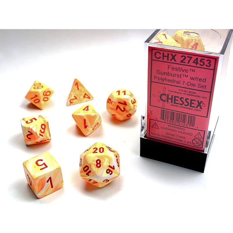 Chessex 7-Dice Set - Festive