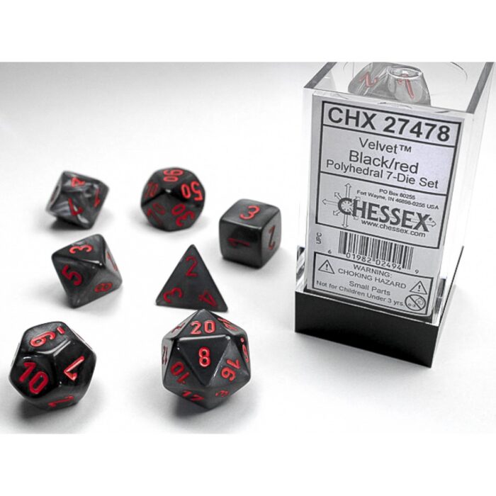 Chessex 7-Dice Set - Velvet