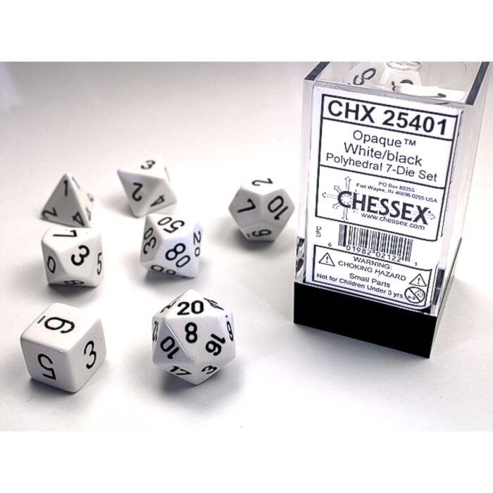 Chessex 7-Dice Set - Opaque