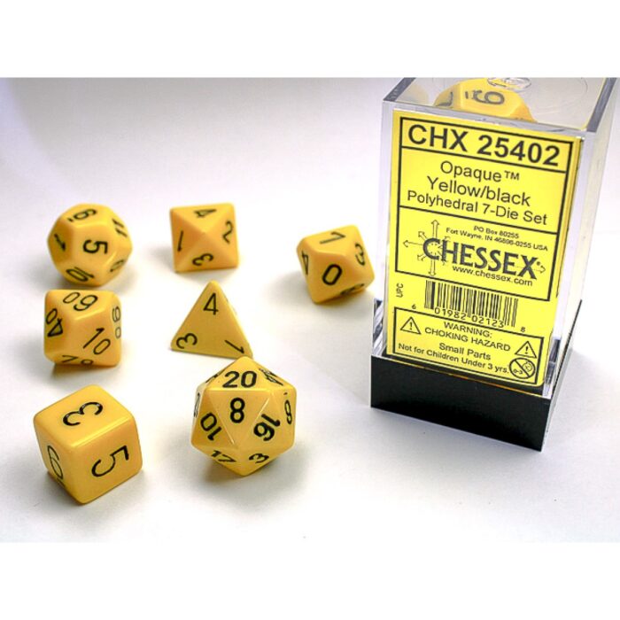 Chessex 7-Dice Set - Opaque