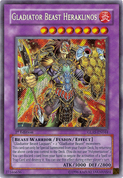 Gladiator Beast Heraklinos [GLAS-EN044] Secret Rare