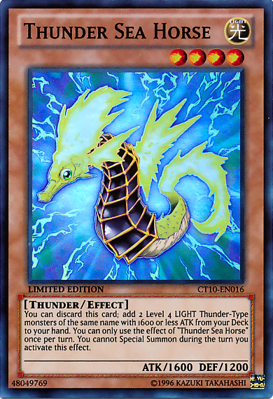 horse yugioh cards Thunder Sea [CT10-EN016] Super Rare CARD BACKING:STANDARD Gardevoir #65 - Fantastical Mint / near mint Premium Booster