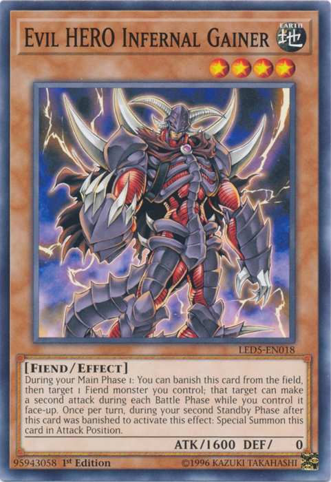 Evil Hero Infernal Gainer [LED5-EN018] Common