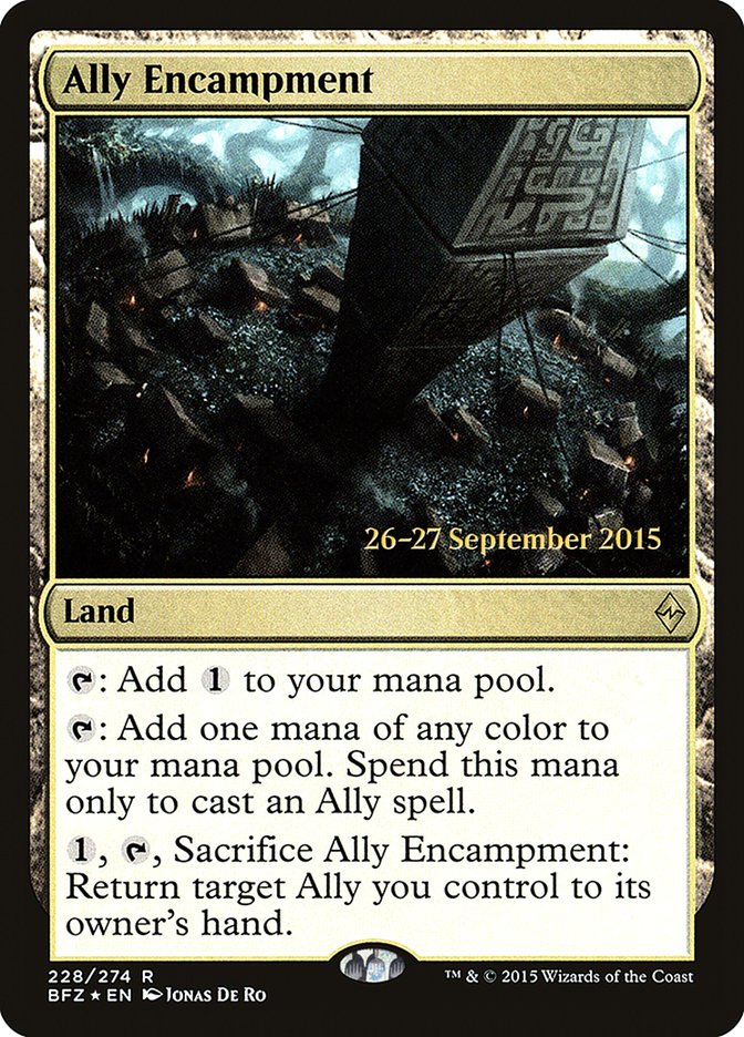 Ally Encampment  [Battle for Zendikar Prerelease Promos]