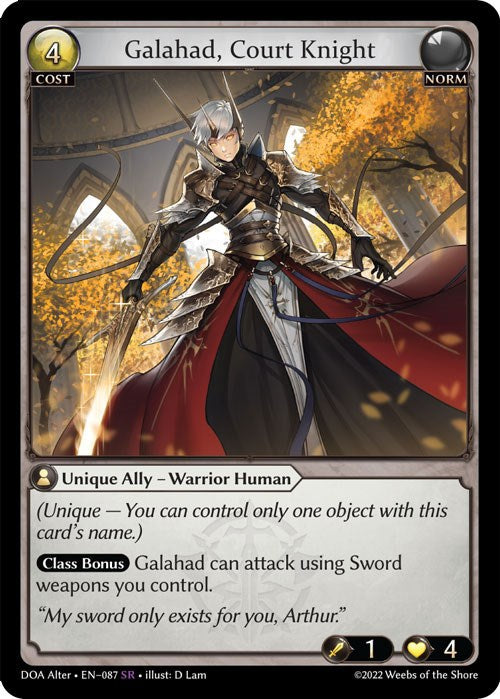 Galahad, Court Knight (087) [Dawn of Ashes: Alter Edition]