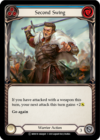 Second Swing (Blue) [U-MON118-RF] Unlimited Rainbow Foil