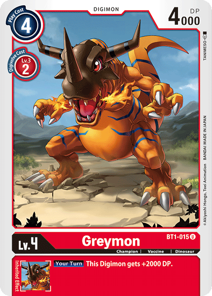 Greymon [BT1-015] [Release Booster Ver.1.0]